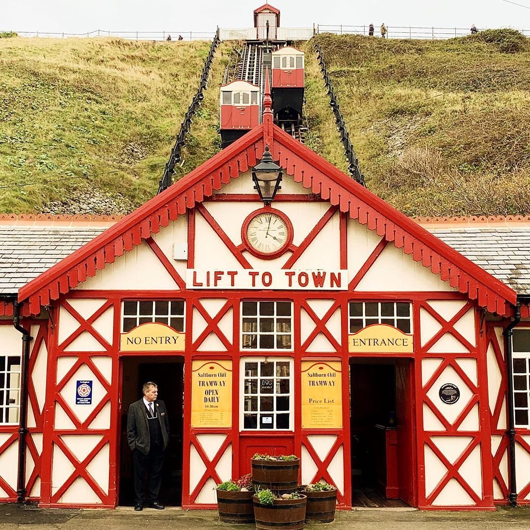 Accidentally Wes Anderson - Saltburn Cliff Tramway