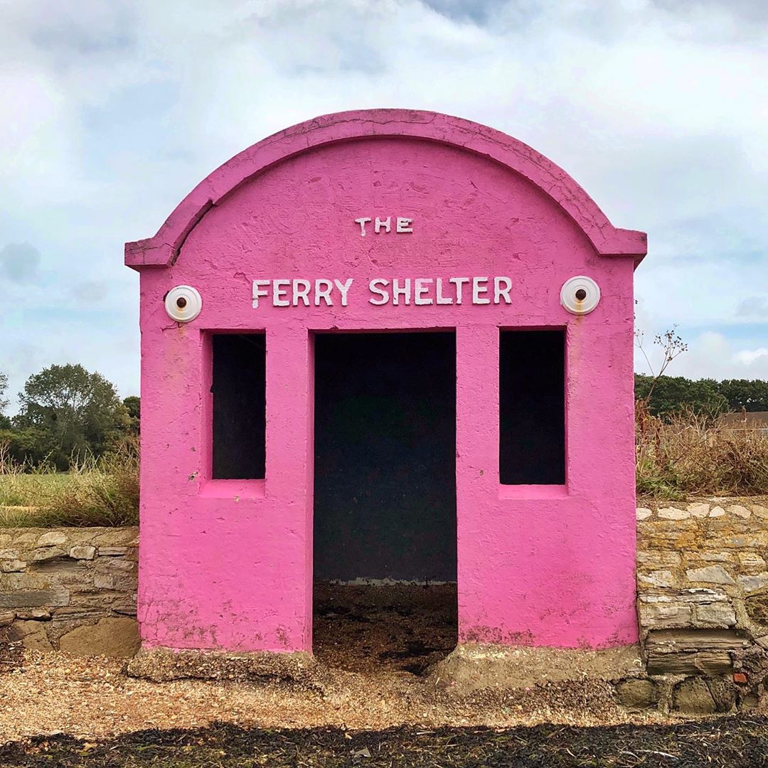 Accidentally Wes Anderson - Hamble-Warsash Ferry Shelter